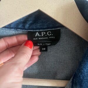 APC indigo denim jacket. Has literally Only been worn once!